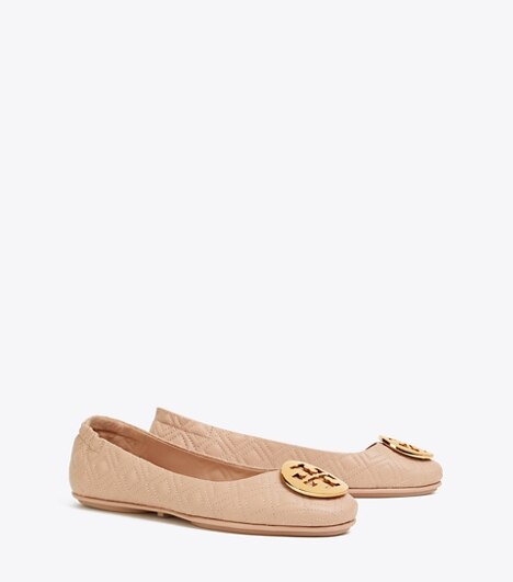tory burch minnie travel ballet flat quilted leather