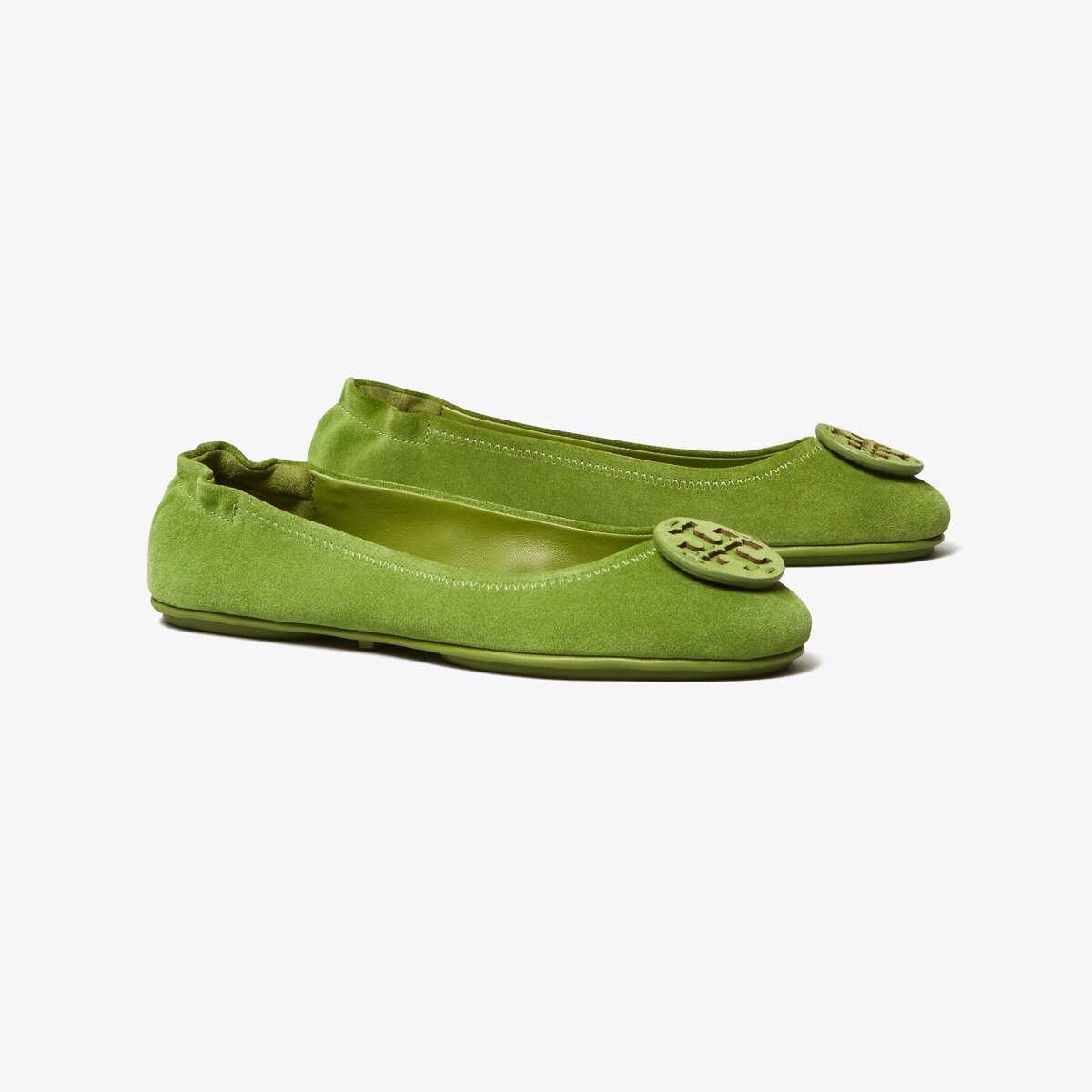suede tory burch flats