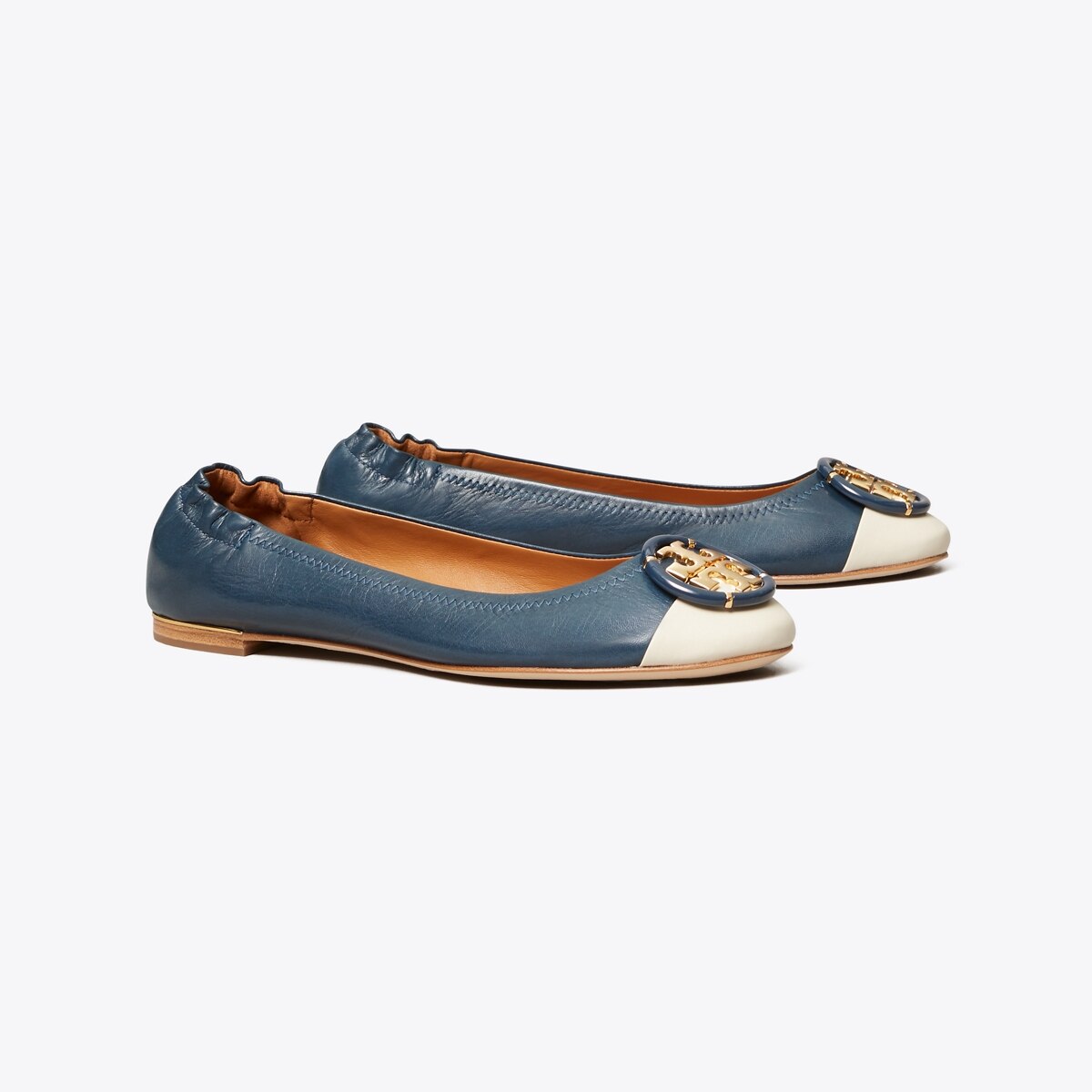 tory burch navy blue flats