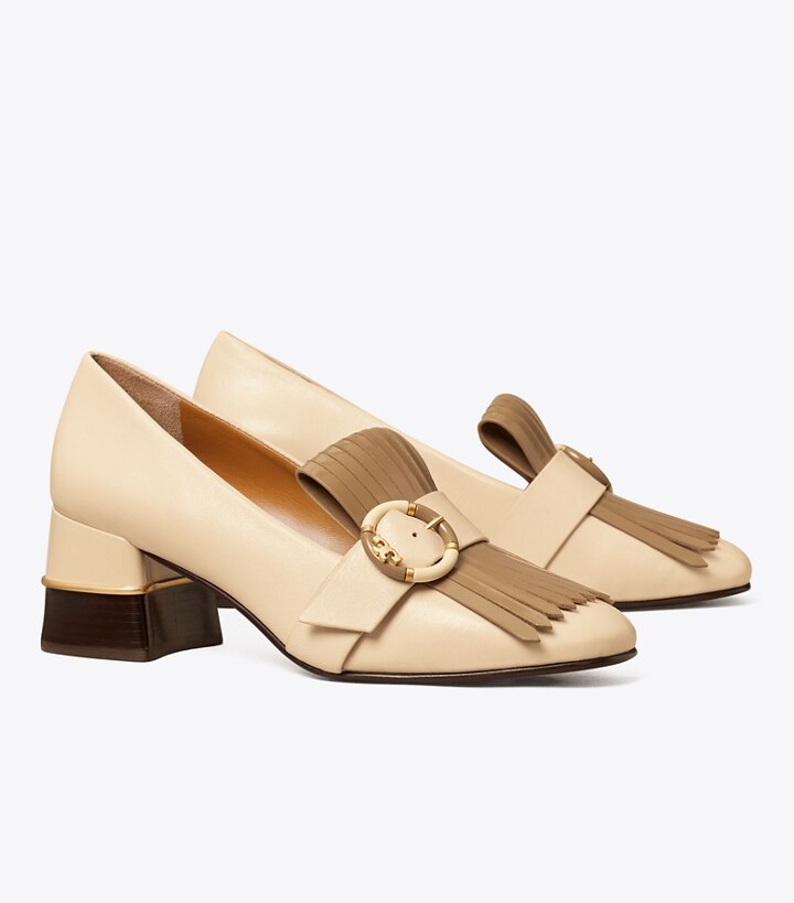 tory burch heeled loafers