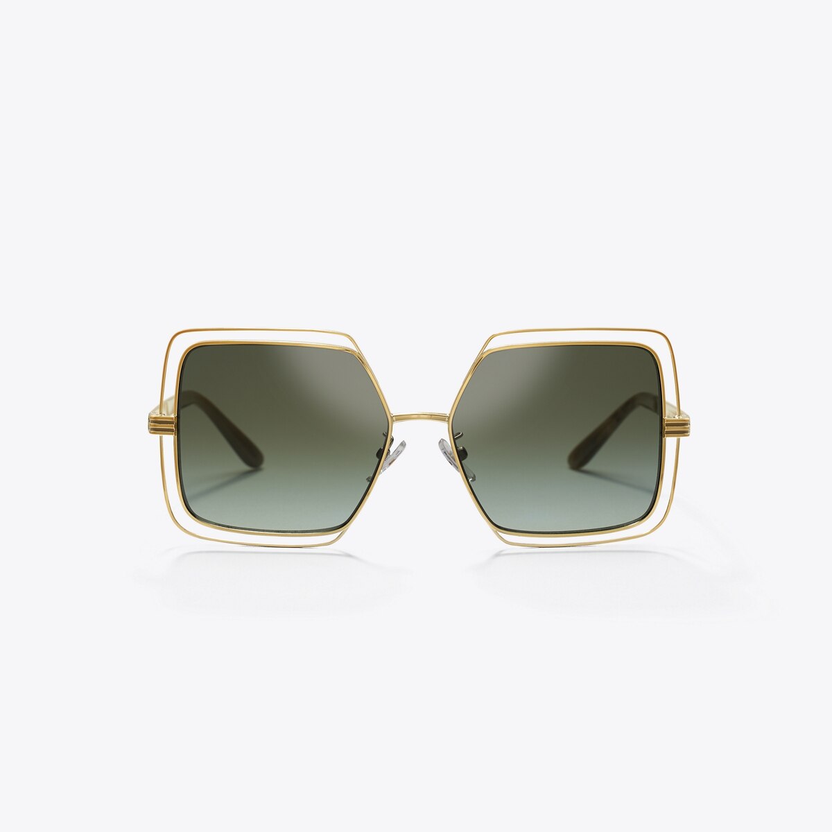 Occhiali da sole quadrati rigati Kira con bordo in metallo aperto: Donna  Accessori | Occhiali da Vista \u0026 da Sole | Tory Burch IT