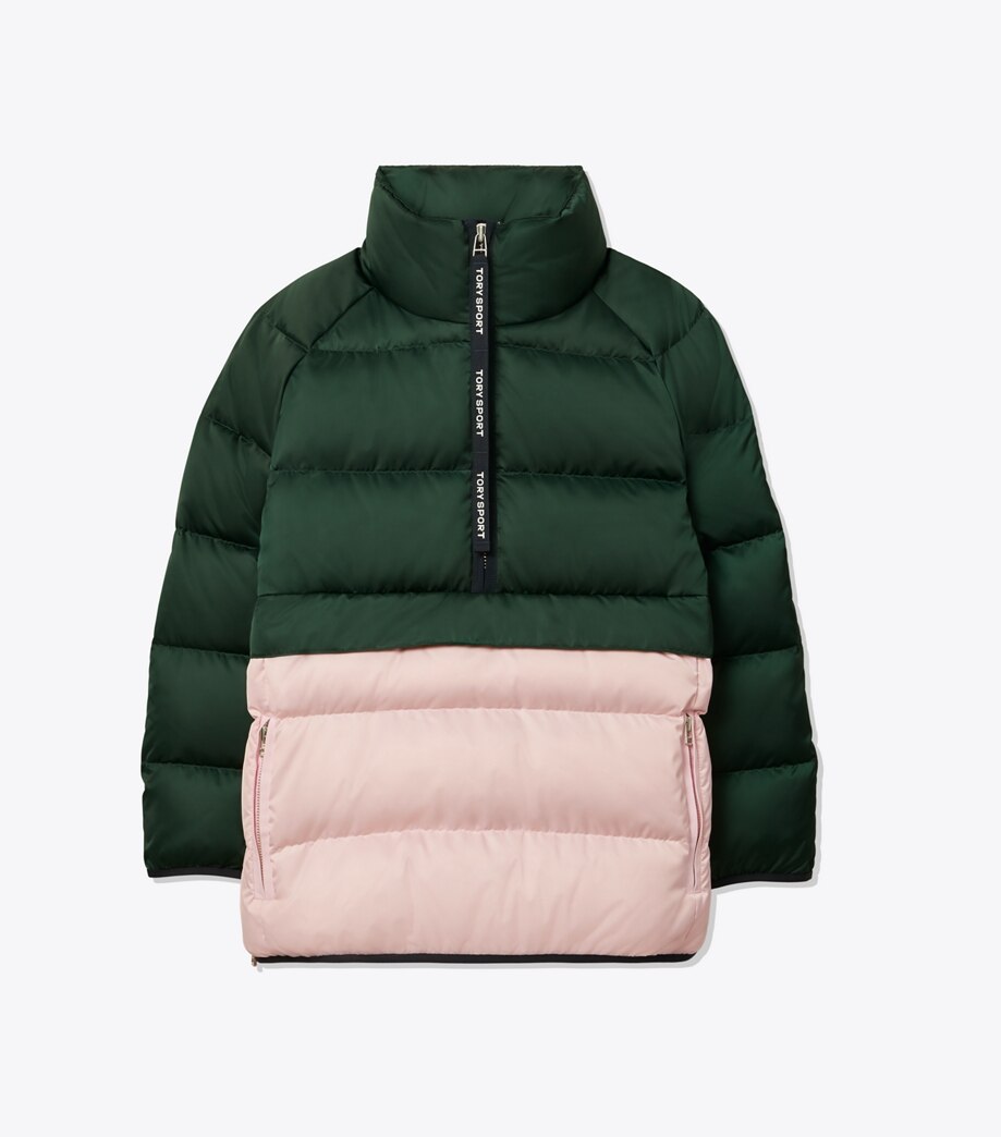 Tory Burch PACKABLE PERFORMANCE SATIN DOWN JACKET