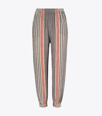 Pantalone in popeline con impuntura a diamante: Donna Abbigliamento |  Pantaloni | Tory Burch IT