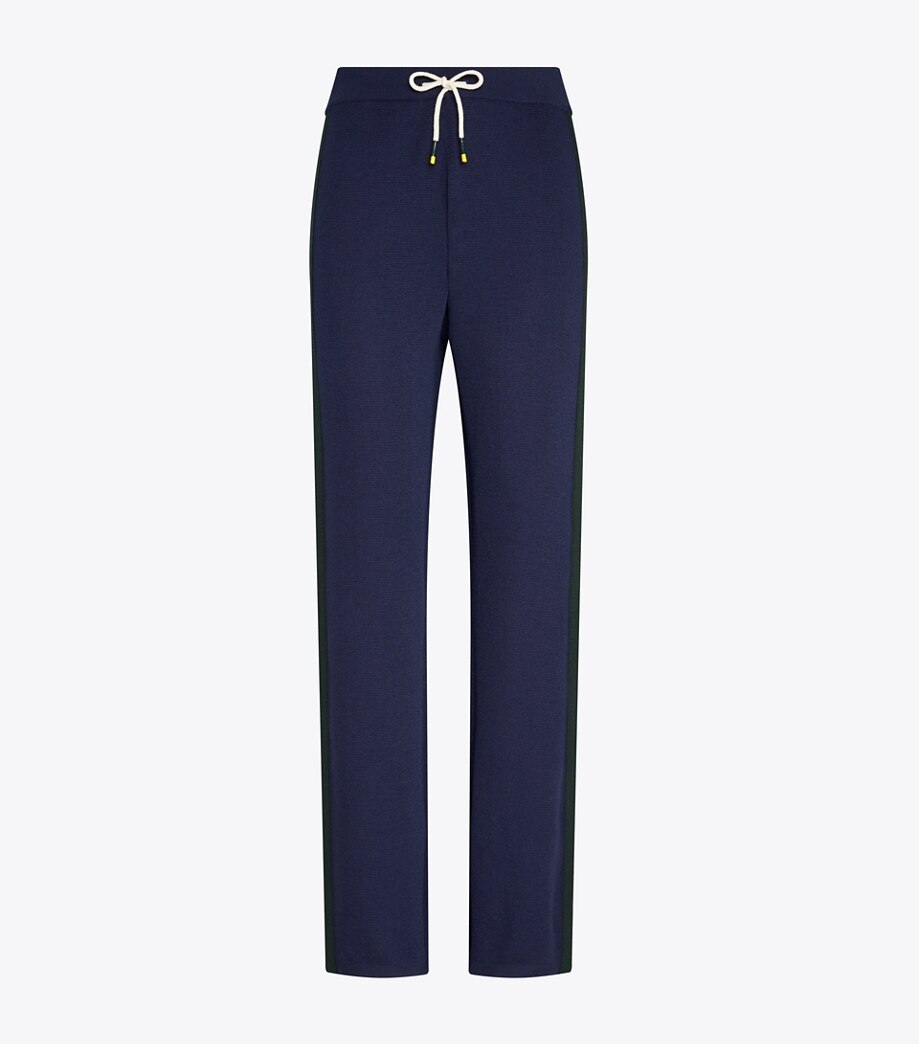 Tory Burch PERFORMANCE MERINO COLOR-BLOCK PANTS