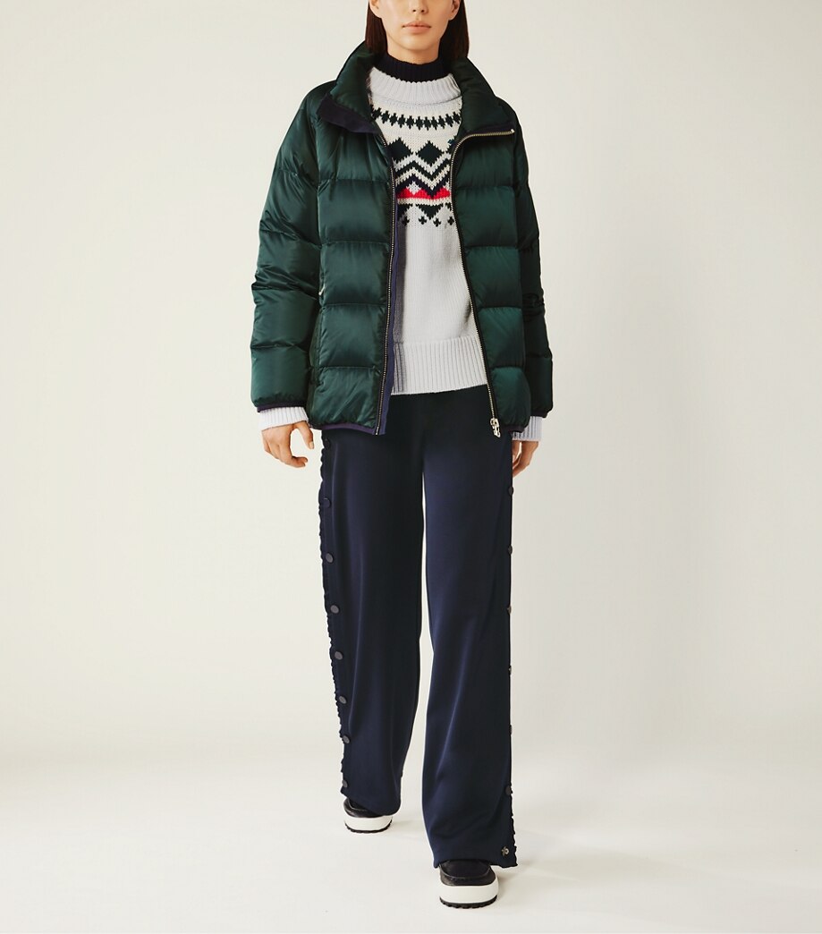 Tory Burch PERFORMANCE SATIN DOWN JACKET