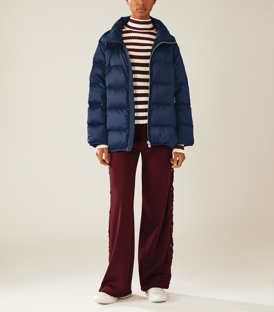 Tory Burch PERFORMANCE SATIN DOWN JACKET