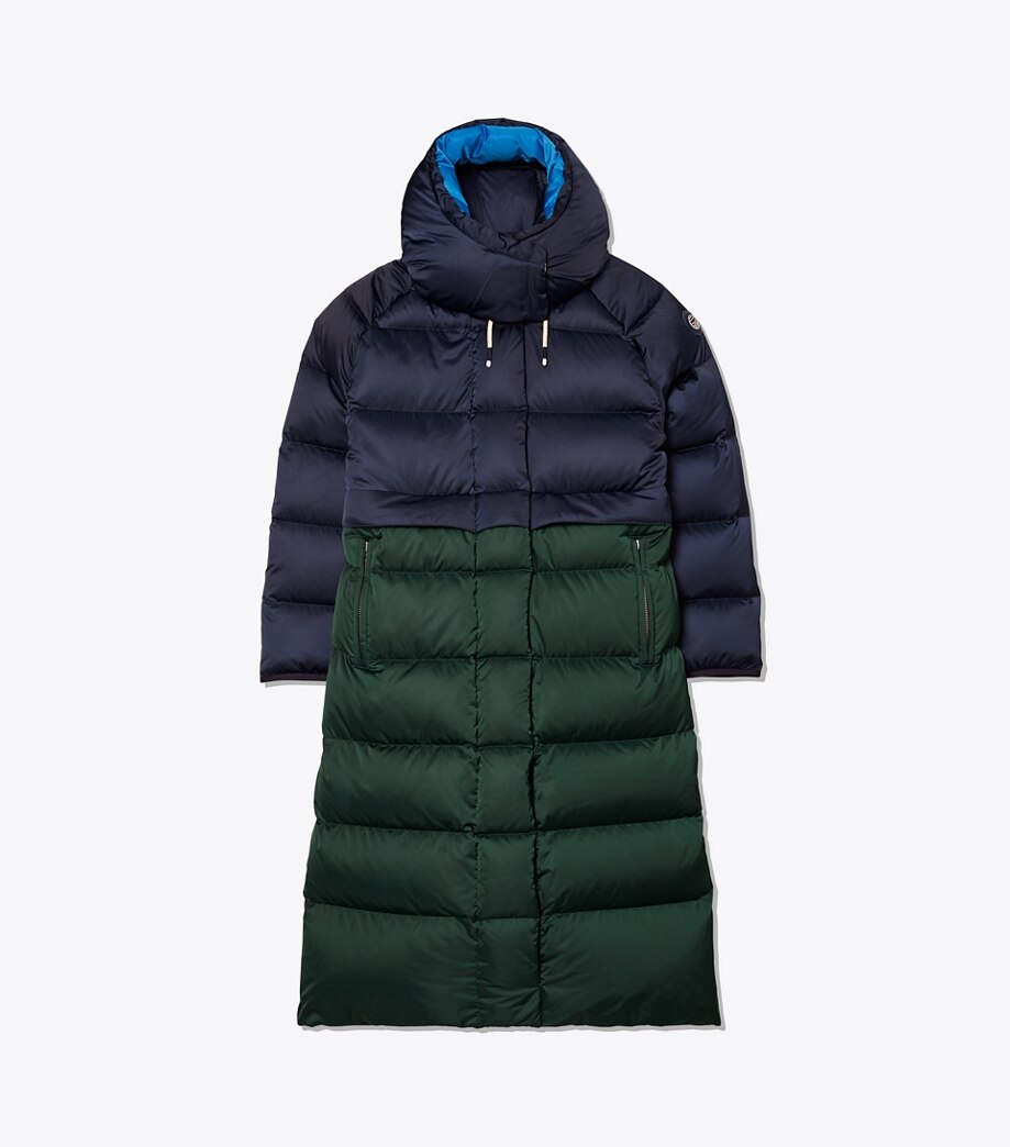 Tory Burch PERFORMANCE SATIN SLEEPING BAG COAT