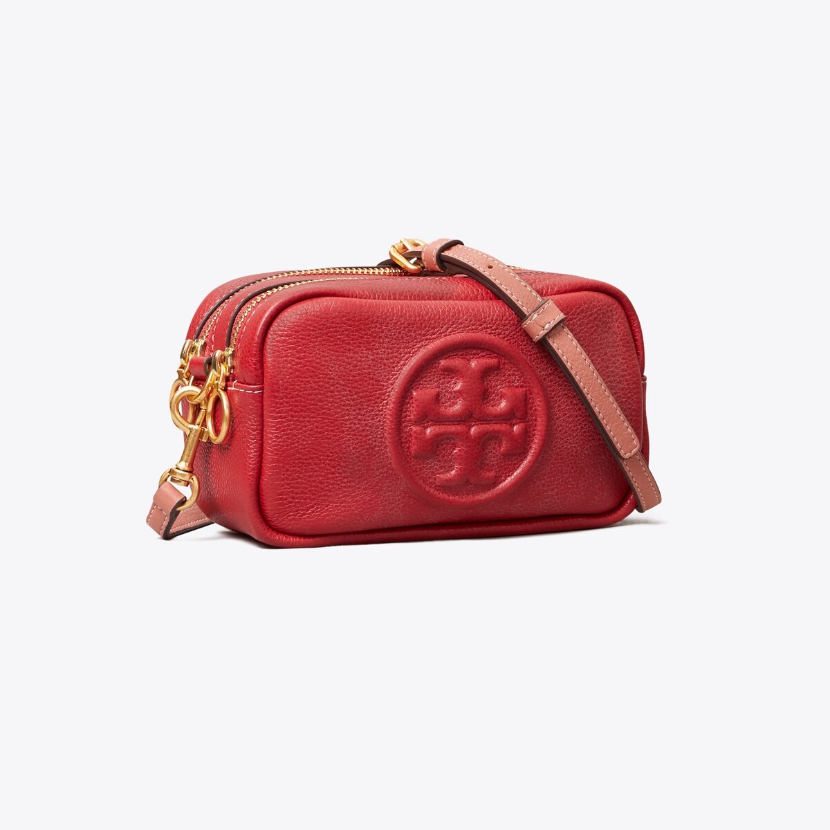 tory burch perry bombe mini bag red