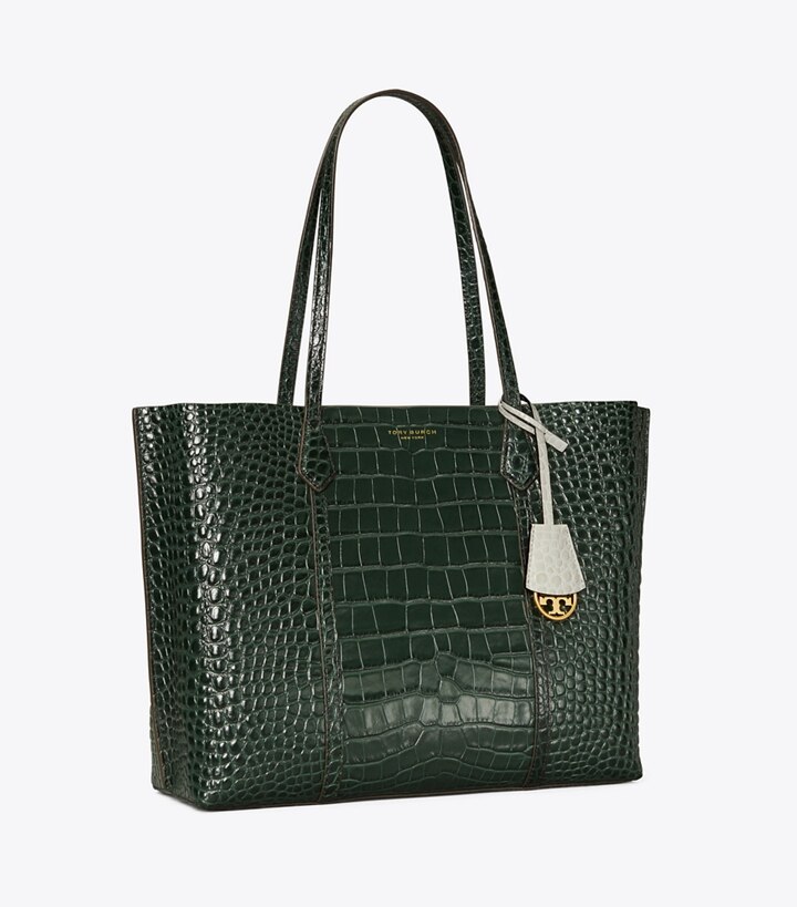 Perry Embossed Triple-Compartment Tote Bag: Women's Handbags | Tory Burch