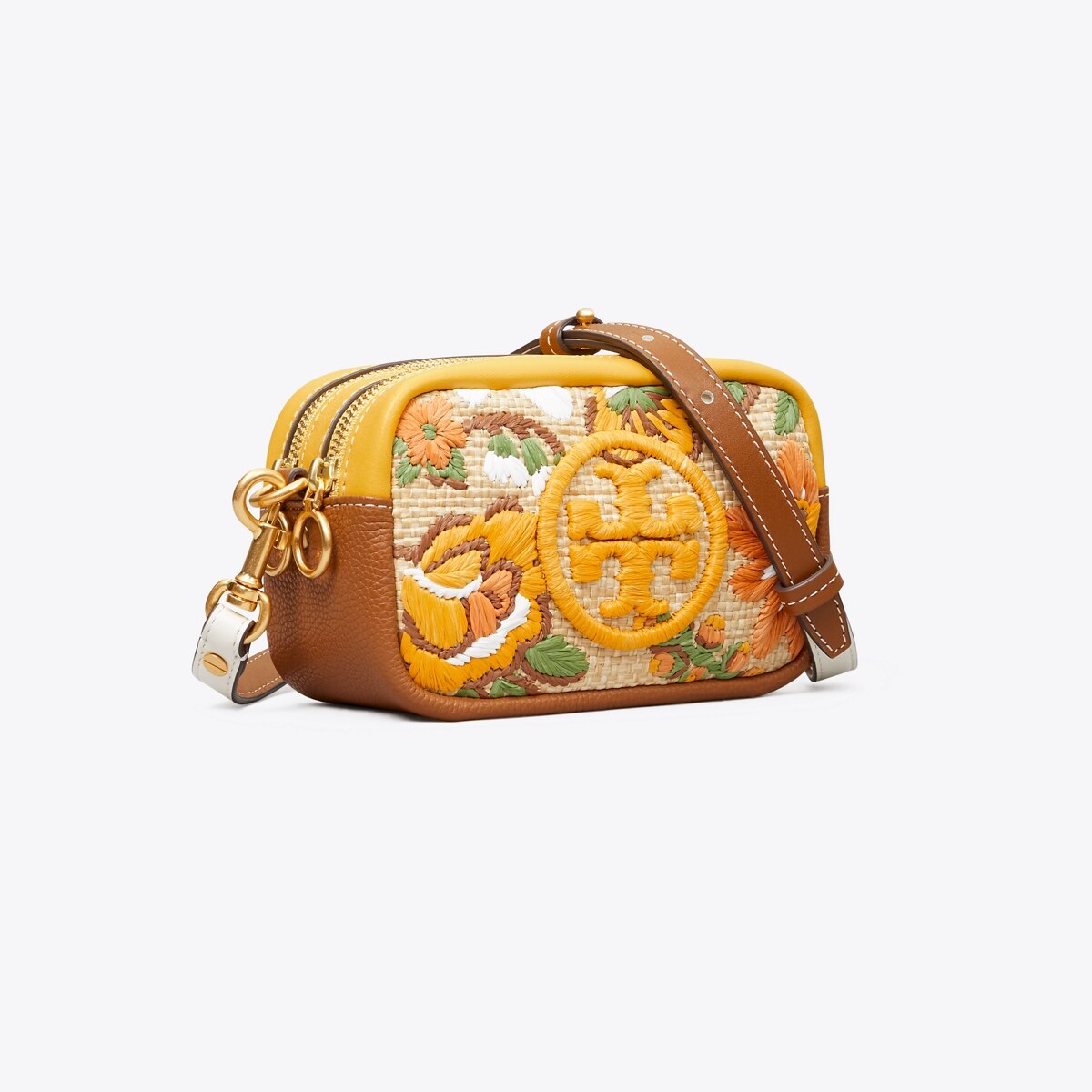 tory burch straw crossbody bolsa