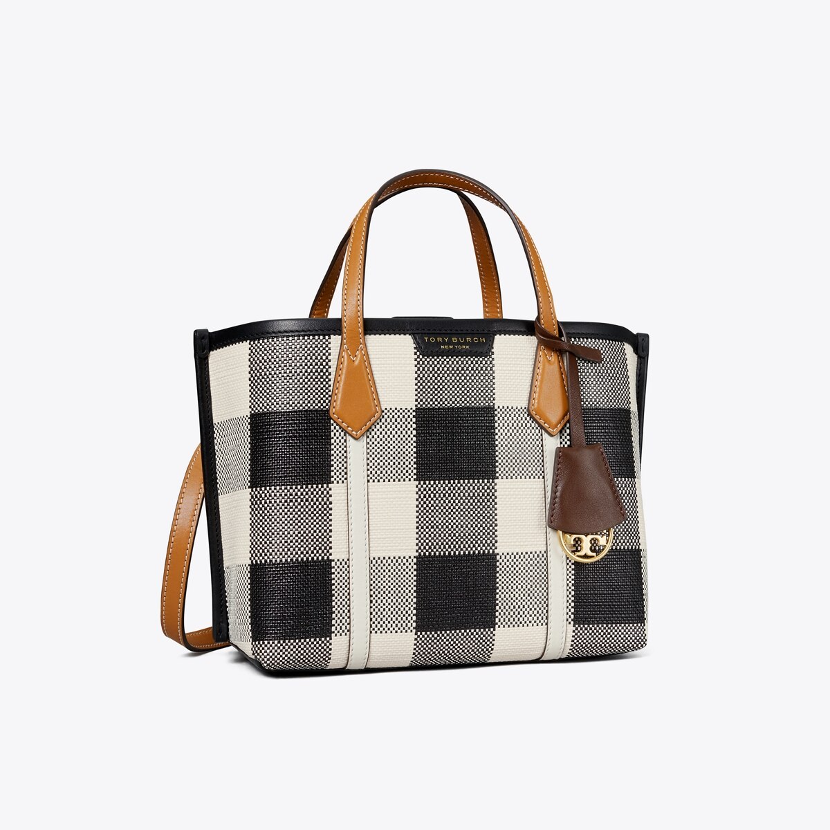 Perry Gingham Small Triple-Compartment Tote Bag: Women's Handbags ...