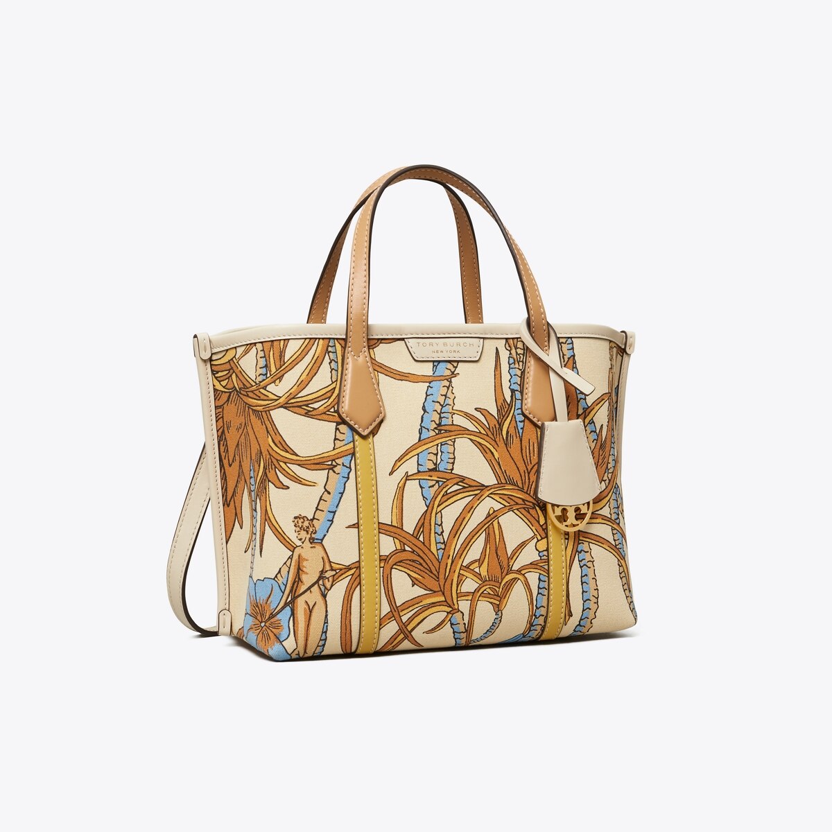 Perry Printed Canvas Small Triple-Compartment Tote: Women's 