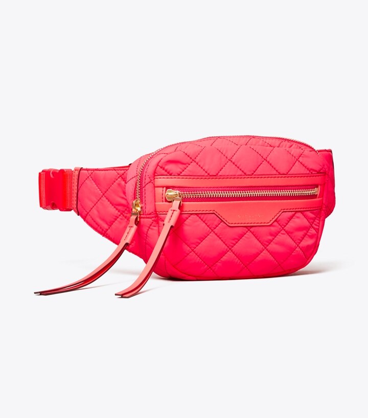 tory burch perry quilted nylon belt bag