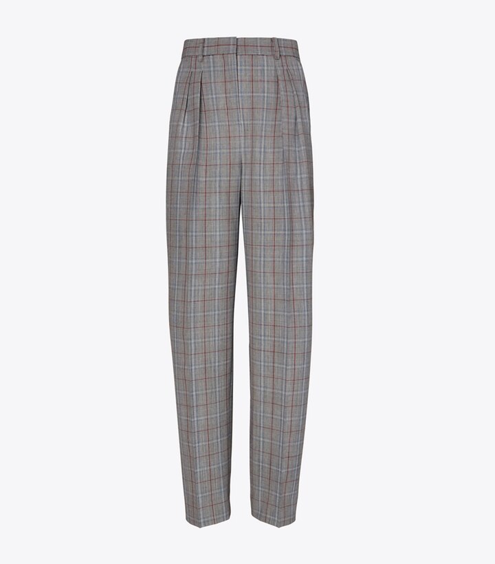 plaid wool pants womens