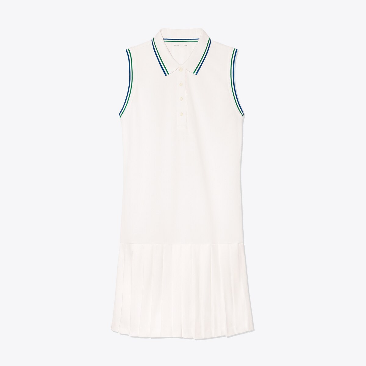 pleated polo dress