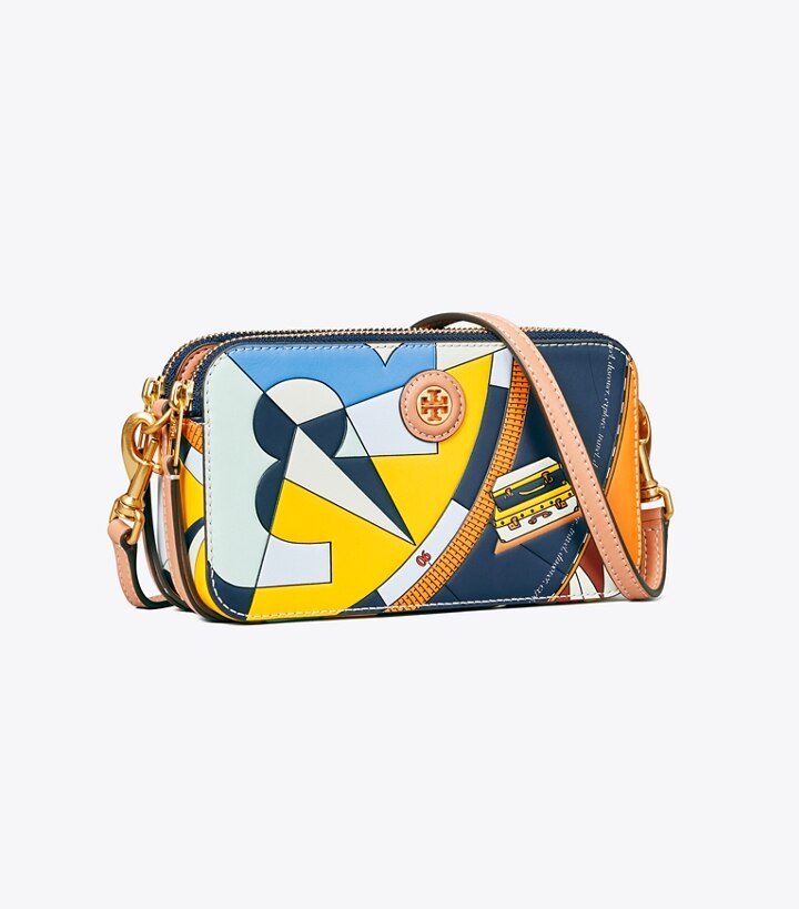 Printed DoubleZip Crossbody Women's Designer Crossbody Bags Tory Burch