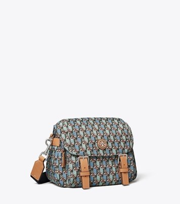 Printed Nylon Flap Backpack: Women's Designer Backpacks | Tory Burch