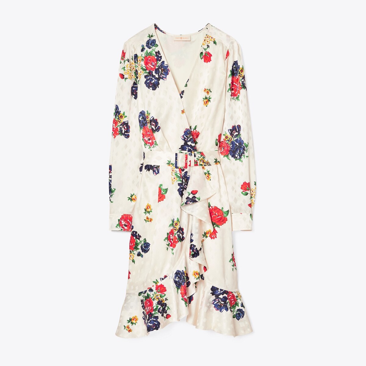 Floral Silk Wrap Dress Factory Sale, UP ...