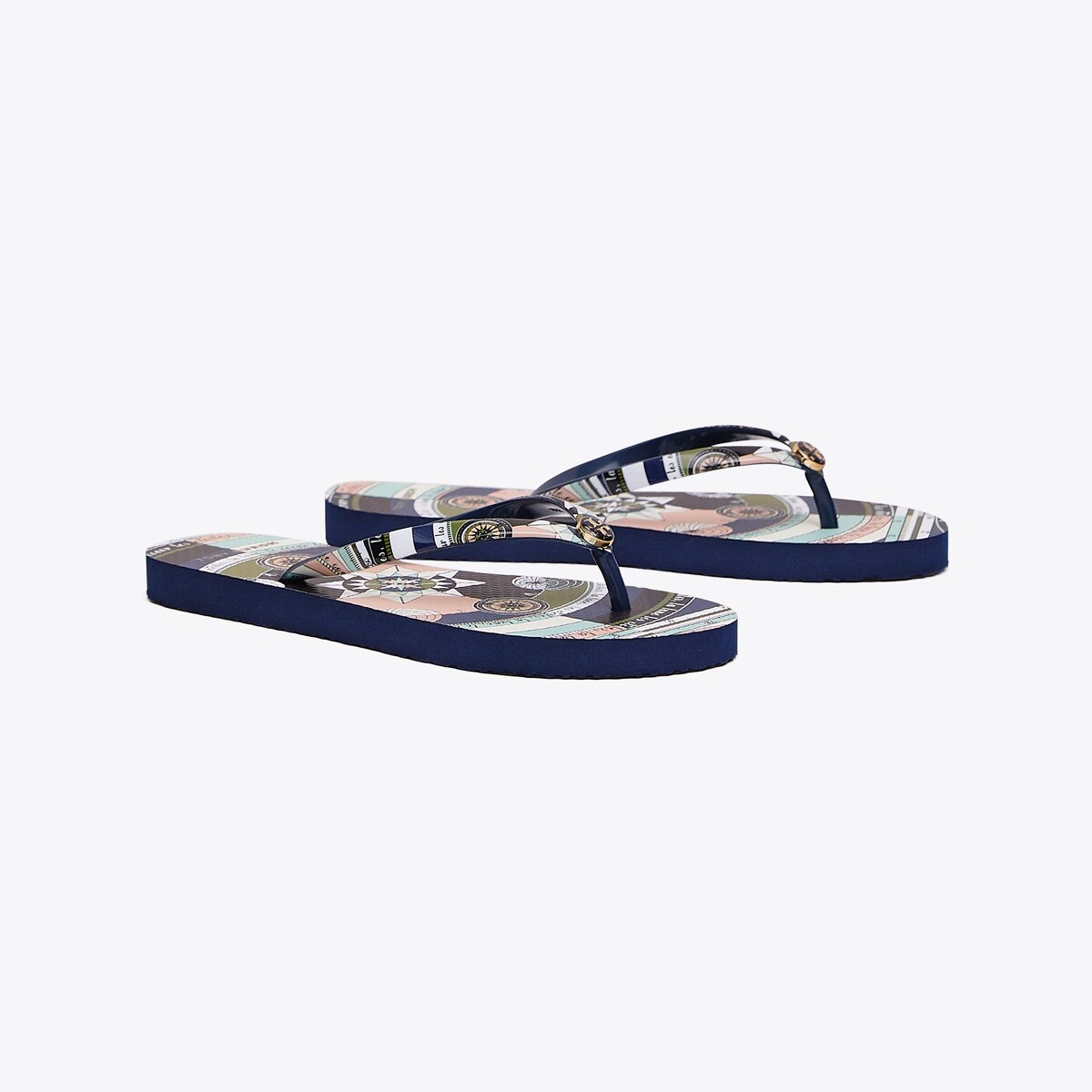 Printed-Strap Thin Flip-Flop: Women's Shoes | Sandals | Tory Burch UK