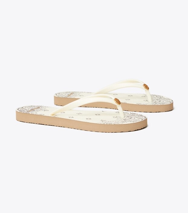 thin flip flop tory burch