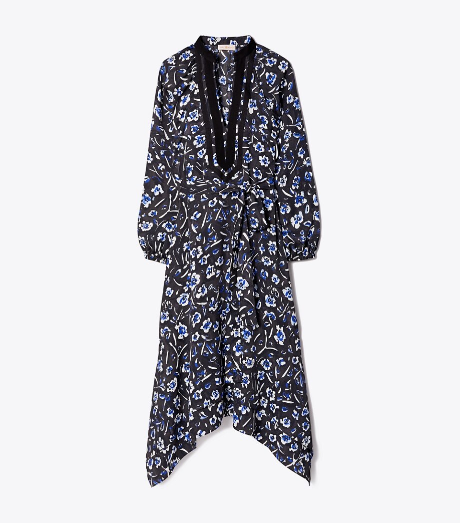 Tory Burch Puffed-Sleeve Tunic Dress