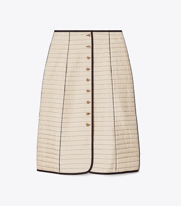 tory burch quilted skirt