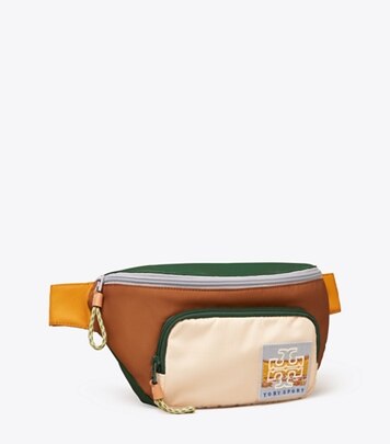 Ripstop Nylon Color-Block Belt Bag: Women's Designer Belt Bags 