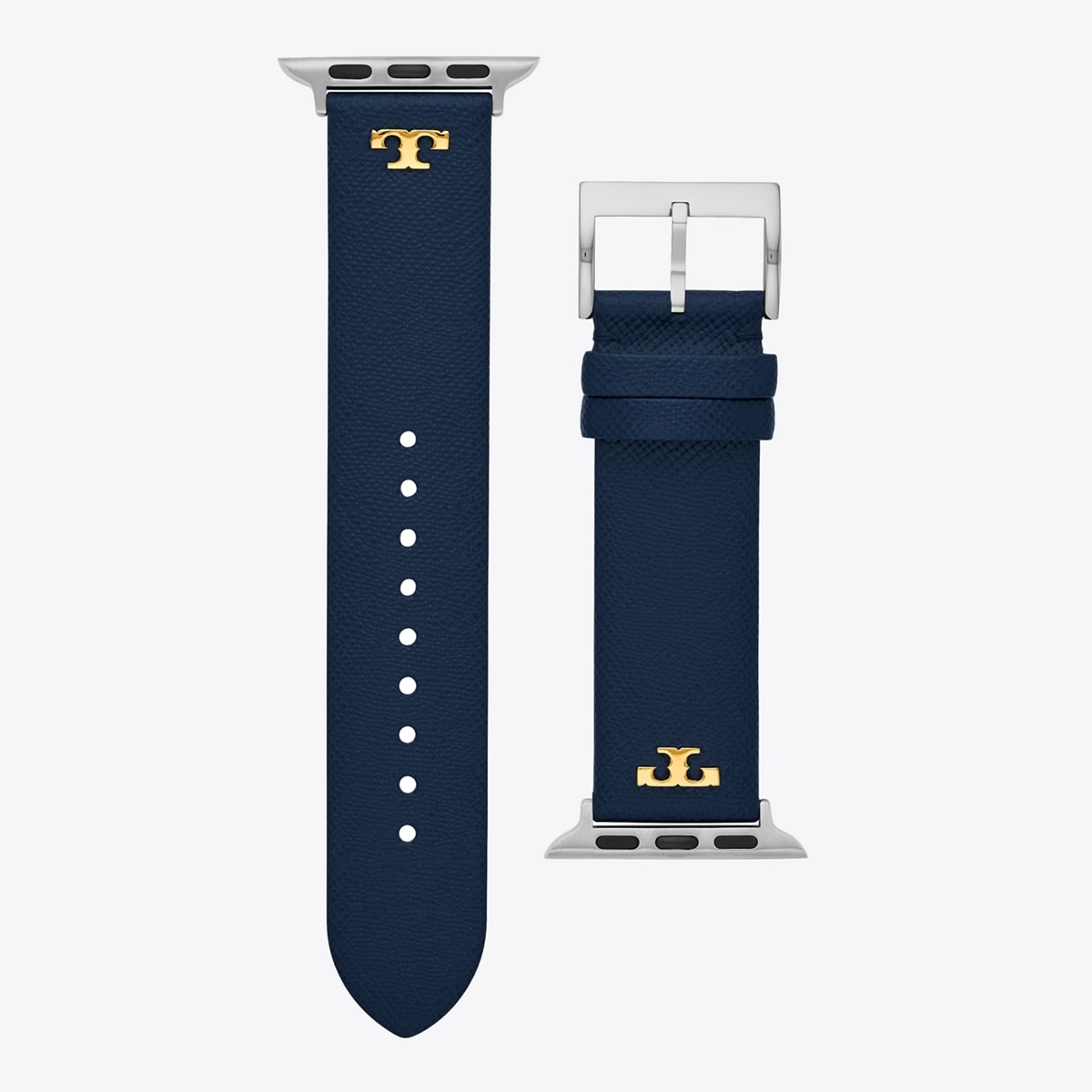 Robinson Band for Apple Watch®, Navy Leather, 38 MM – 40 MM