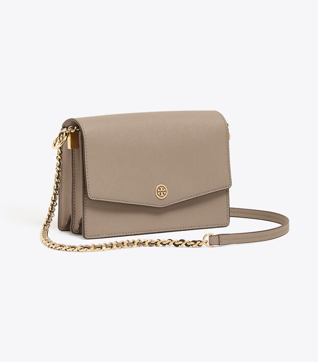 tory burch mini robinson convertible leather shoulder bag