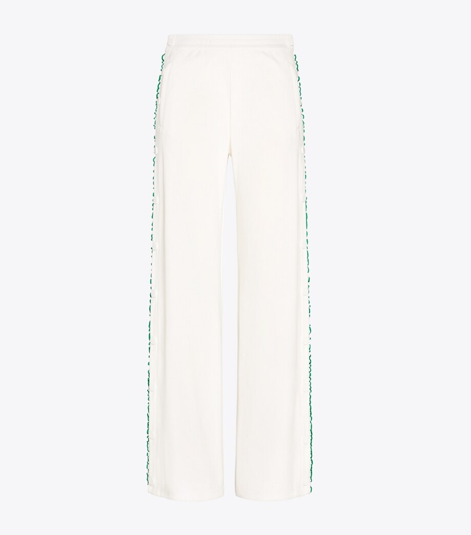Tory Burch RUFFLE TEAR-AWAY TRACK PANTS