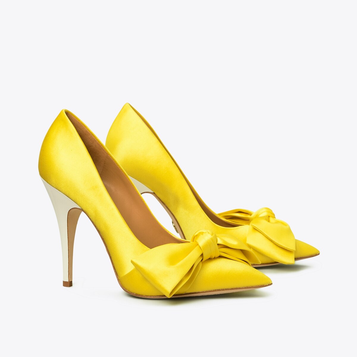 satin bow shoes