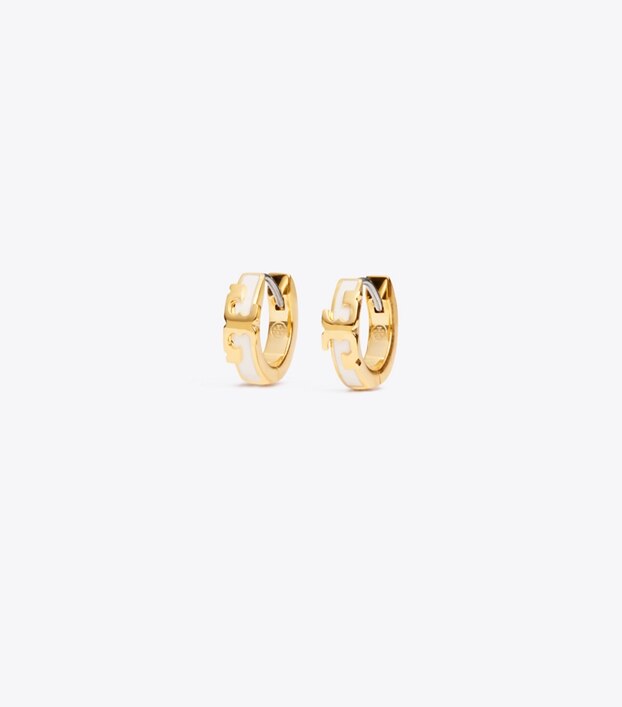 tory burch miller huggie hoop earrings