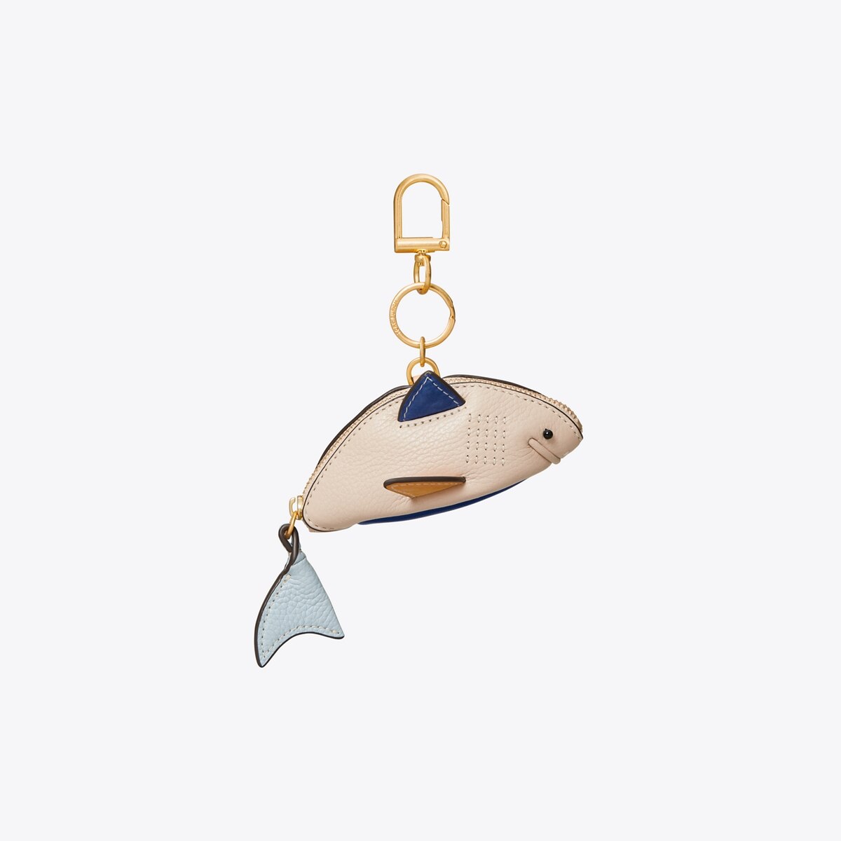 Shark Pouch Key Ring Women's Designer Bag Charms & Key Rings Tory Burch