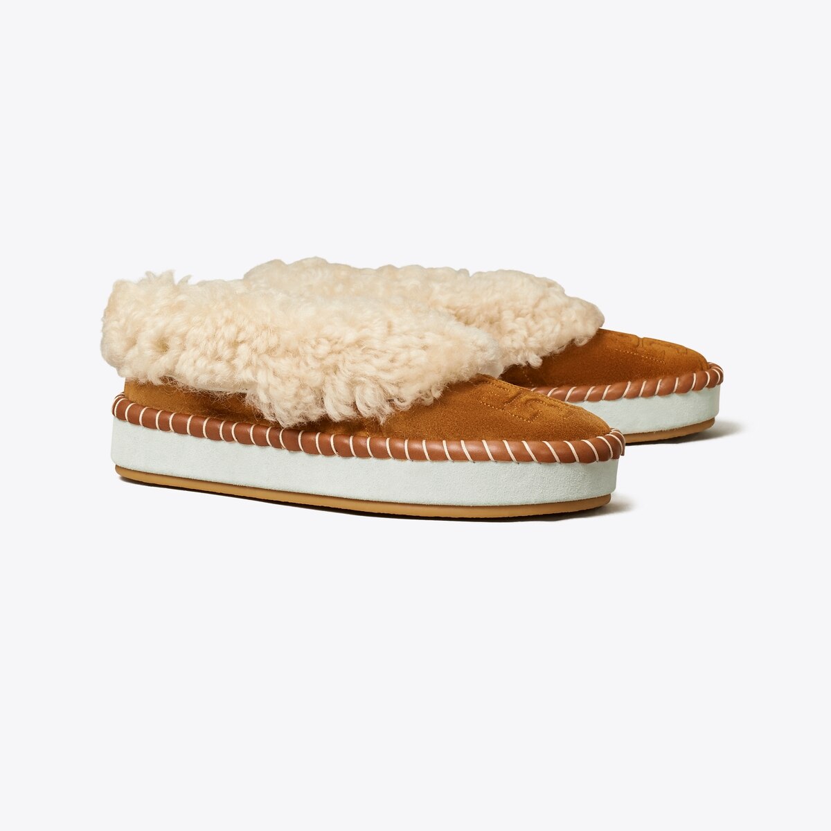 tory burch white slippers