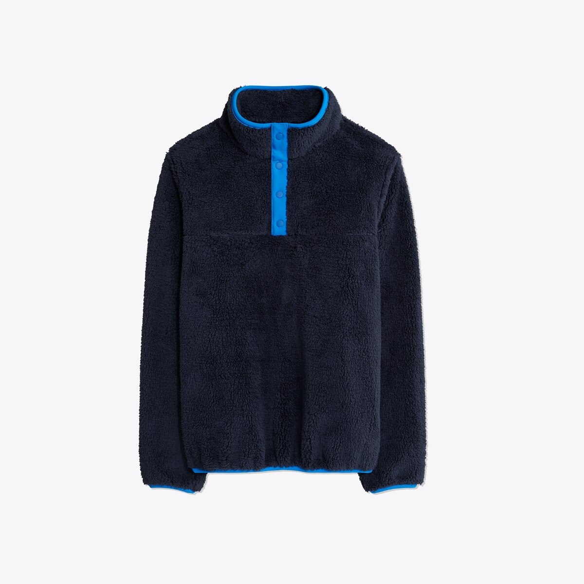 sherpa snap pullover