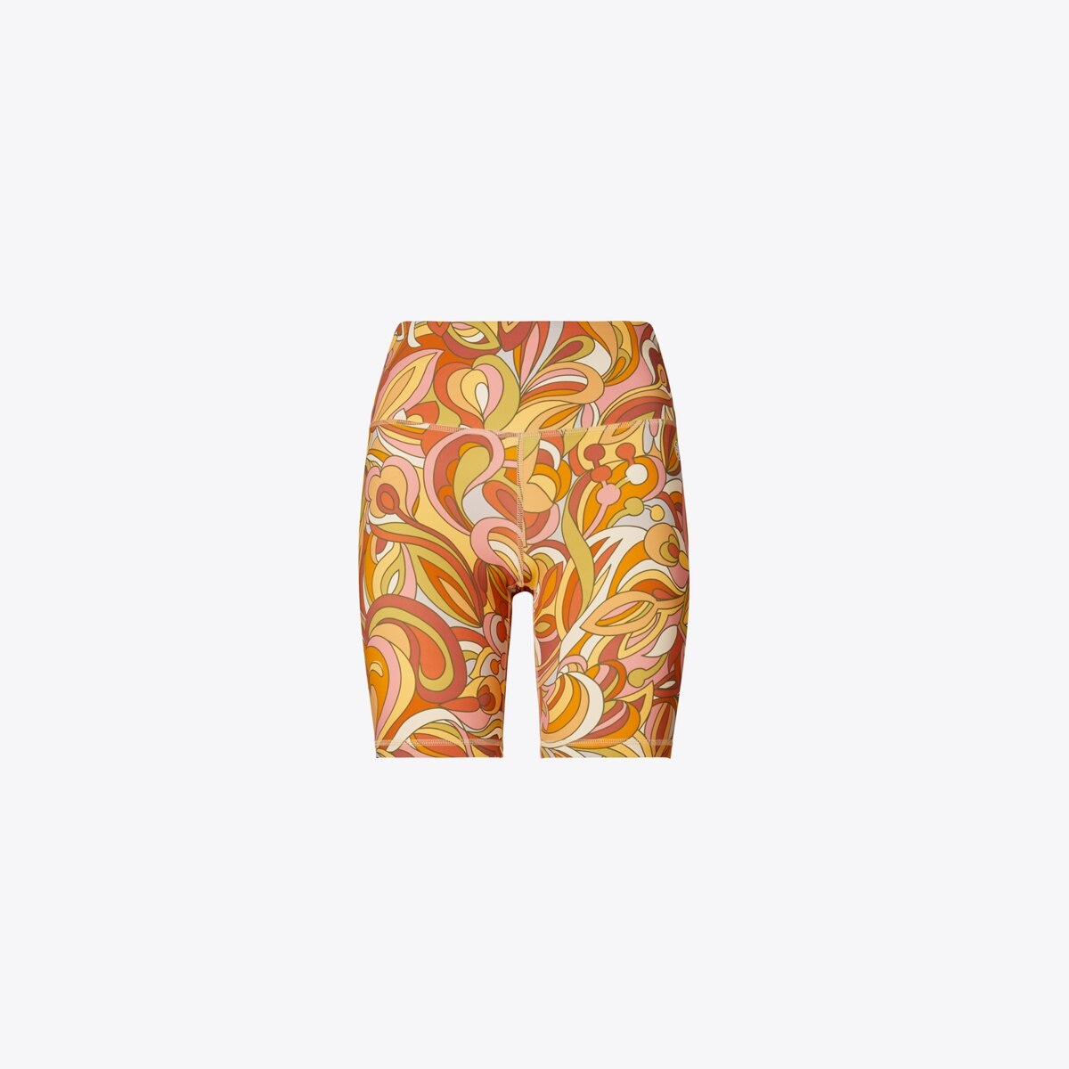 Shorts da bici leggeri a vita alta stampati: Donna Abbigliamento |  Pantaloni | Tory Burch IT