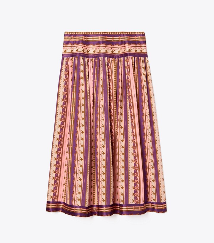 striped pleated skirt uk