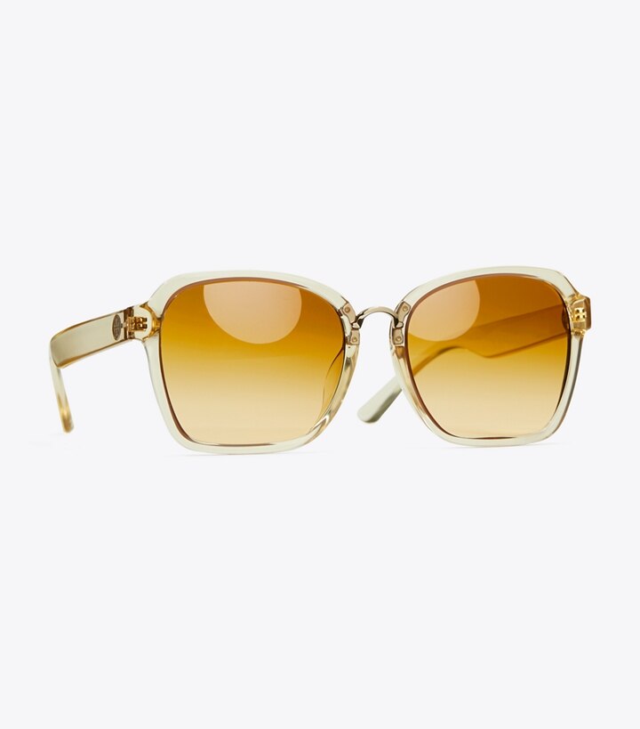 Square Painted-Rim Sunglasses: Women's Designer Sunglasses 