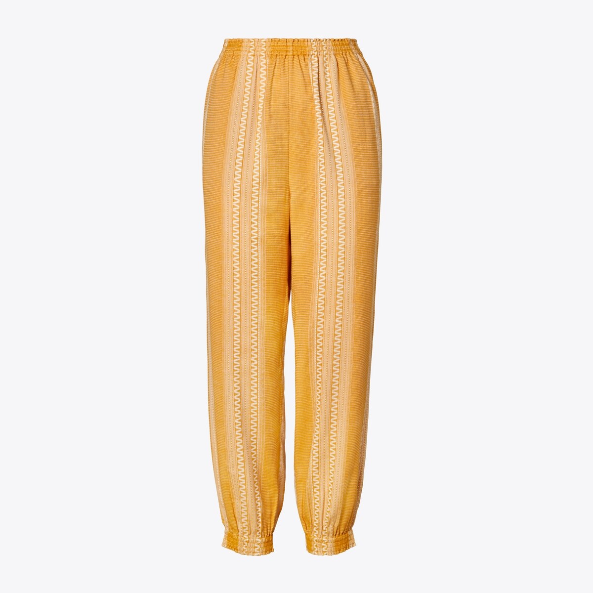 Striped Cinched Ankle Pant: Women's Clothing | Bottoms | Tory Burch
