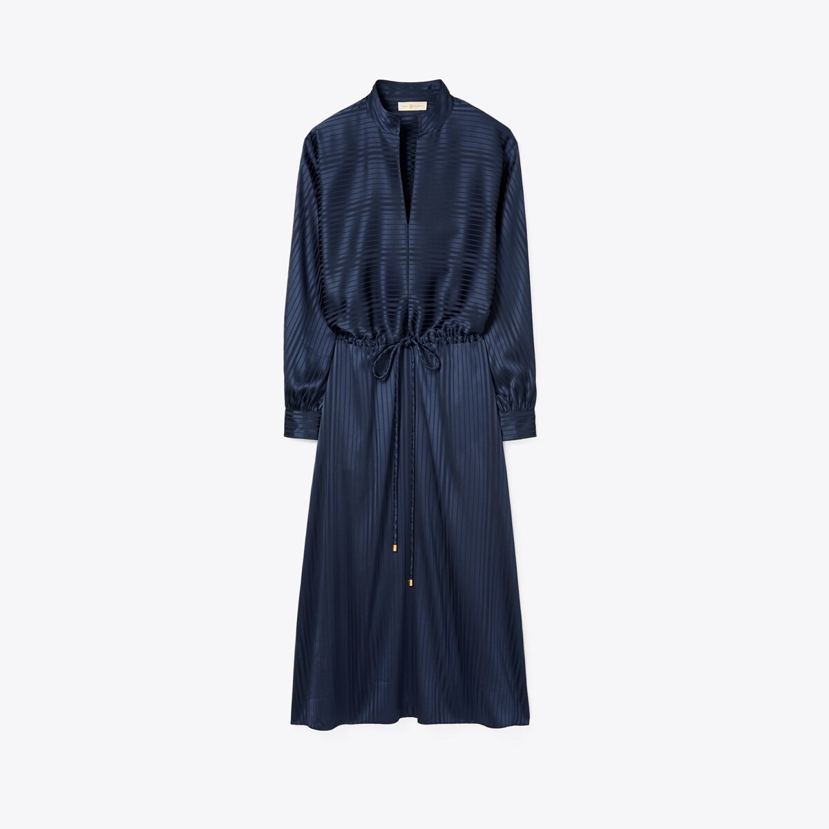 satin drawstring dress