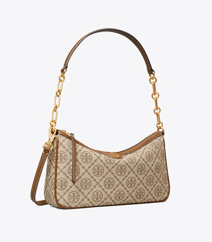 tory burch t monogram jacquard shoulder bag