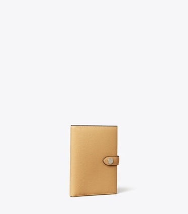 Tory Burch designer accessoires voyage Étui à passeport dans Biscotti angle