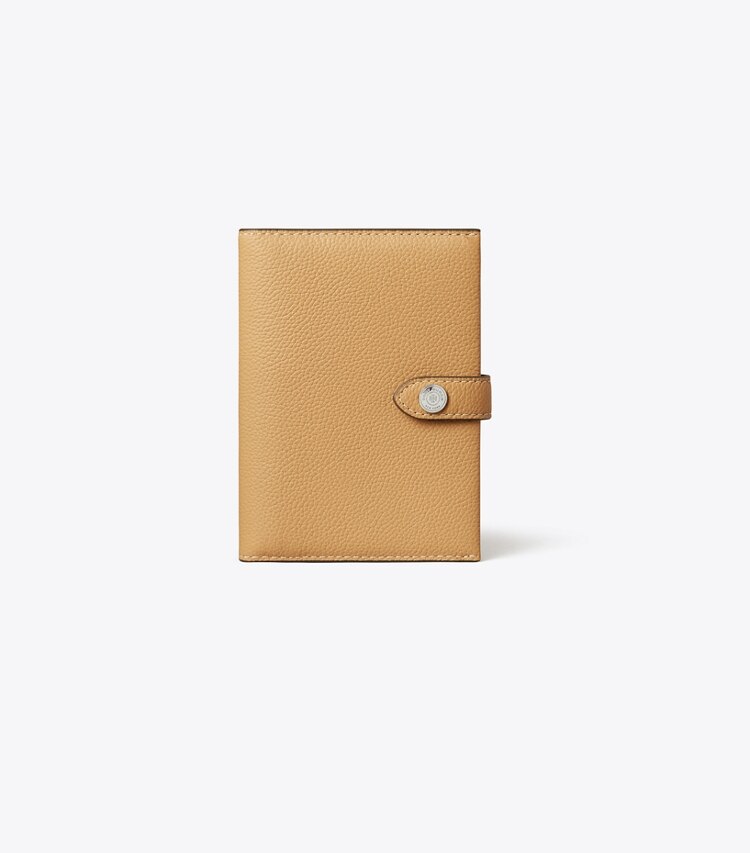 Tory Burch designer accessoires voyage Étui à passeport dans Biscotti de face