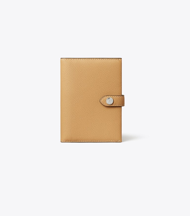 Tory Burch designer accessoires voyage Étui à passeport dans Biscotti de face