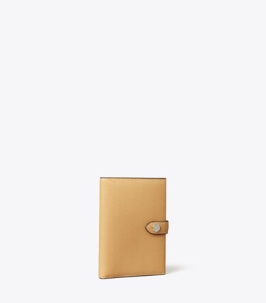 Tory Burch designer accessoires voyage Étui pour passeport in Biscotti angle