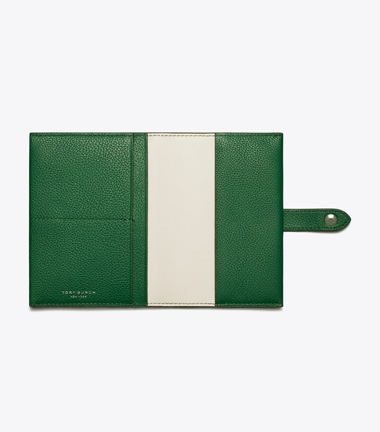 Tory Burch designer accessoires voyage Étui pour passeport in Dark Kale dessus