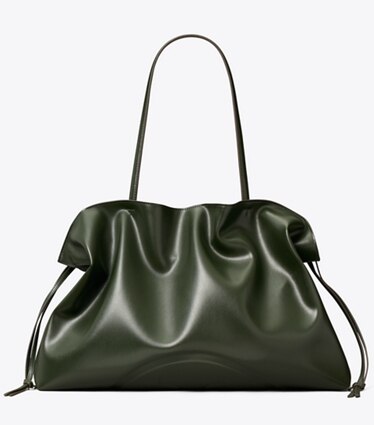 Tory Burch diseñador トートバッグ エラ natuura™ ドローストリング トートバッグ en Pine Tree frente