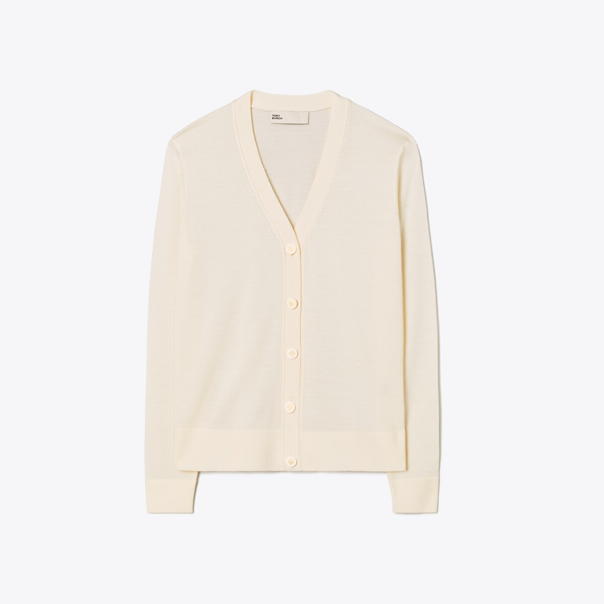 トリーバーチ カーディガン 注目！ ホワイト 毛 絹 XS ¥18000↓ 【公式  