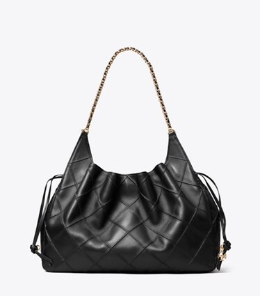 Tory Burch designer トートバッグ フレミング ラージ トートバッグ in Black front