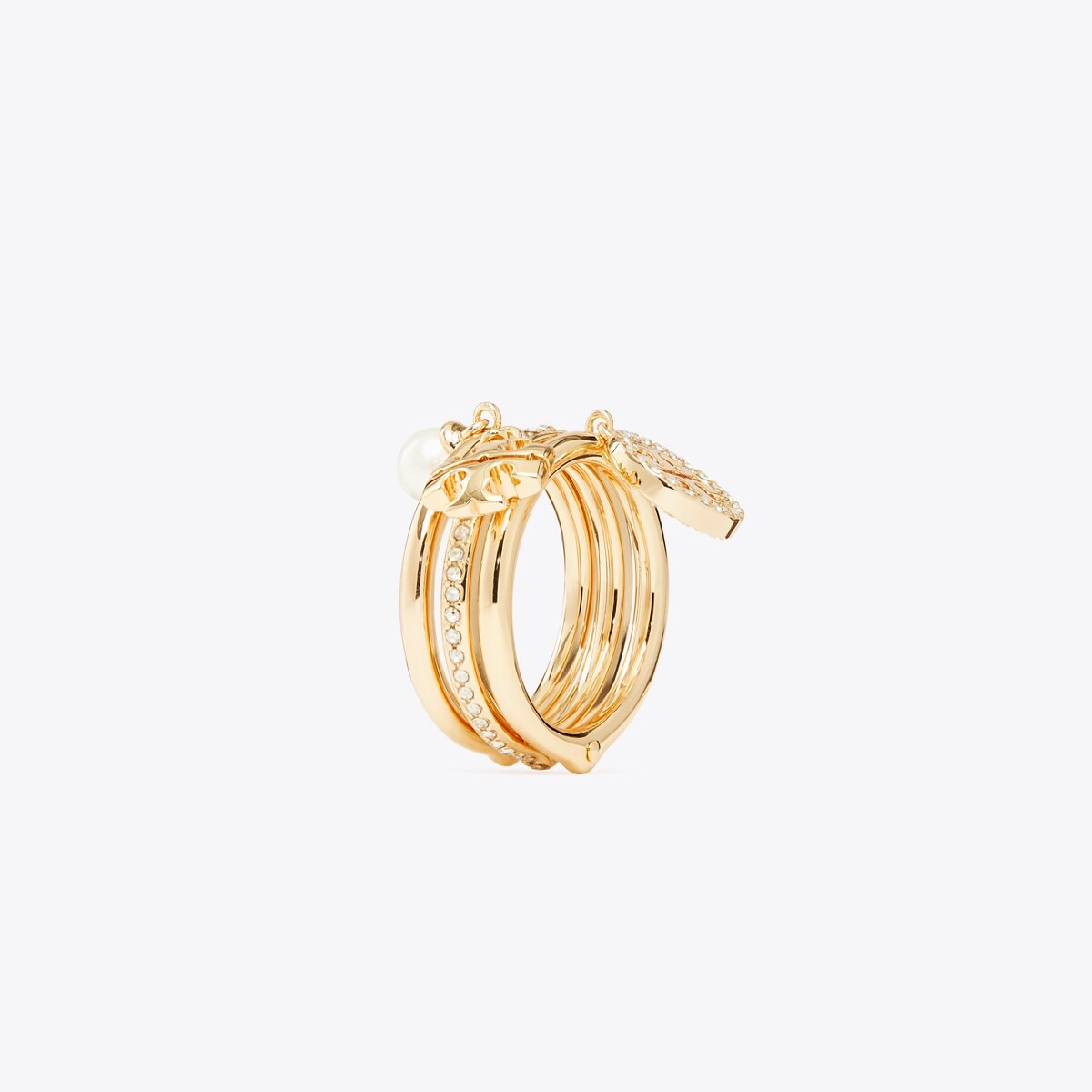 ミラー パヴェ チャーム リング: ウィメンズ | Tory Burch JP